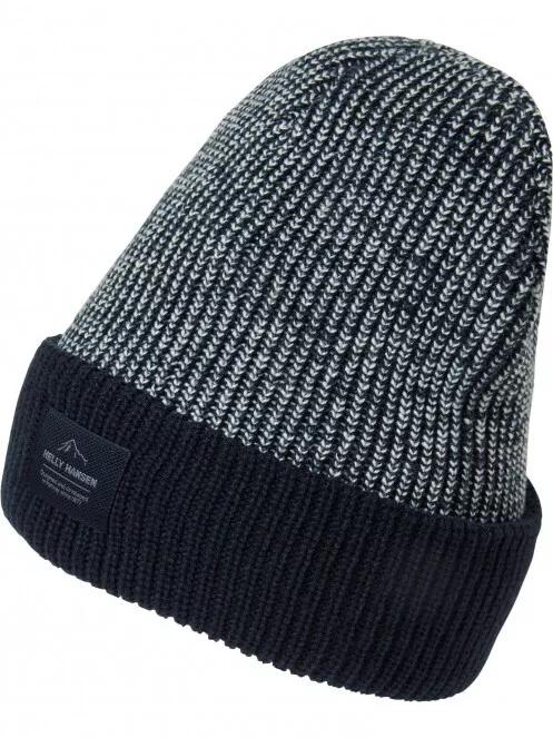 Helly Hansen Logo Cuff Beanie férfi kötött sapka sötétkék színben 2