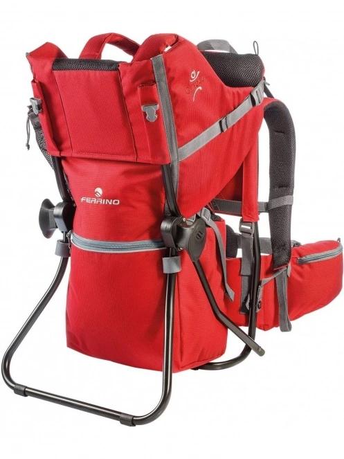 Ferrino Backpack Caribou férfi babahordozó hátizsák piros színben 3
