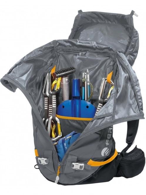 Ferrino Backpack Triolet 32+5 férfi hegymászó hátizsák szürke színben 6
