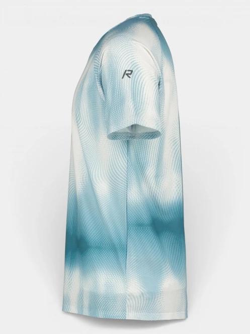 Rukka Rukka Muukko Print férfi rövid ujjú sport póló világoskék színben 3