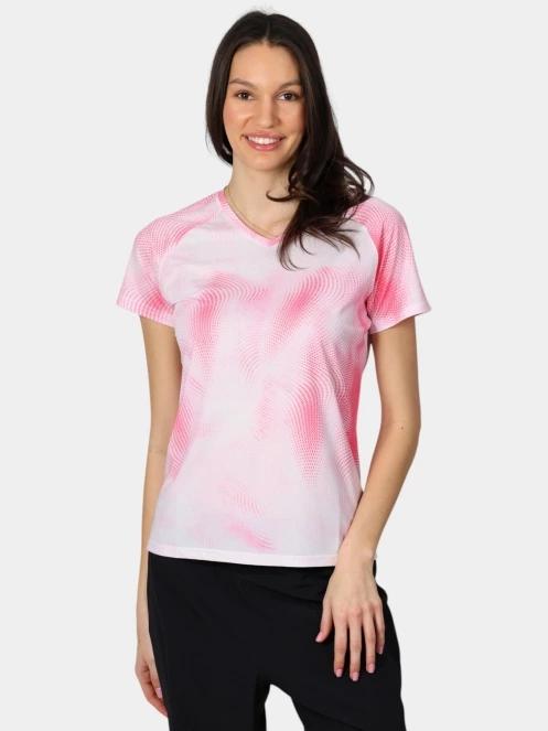 Rukka Rukka Muuko Print női rövid ujjú sport póló rózsaszín színben 2