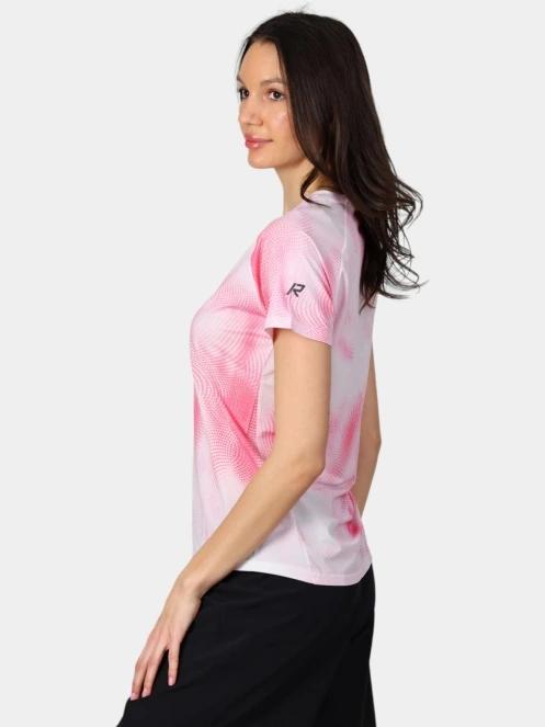 Rukka Rukka Muuko Print női rövid ujjú sport póló rózsaszín színben 3