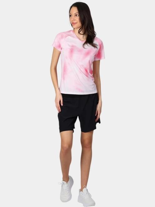 Rukka Rukka Muuko Print női rövid ujjú sport póló rózsaszín színben 5