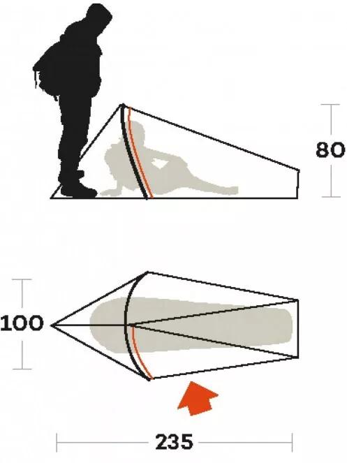 Ferrino Tent Sintesi 1 Fr sátor zöld színben 4