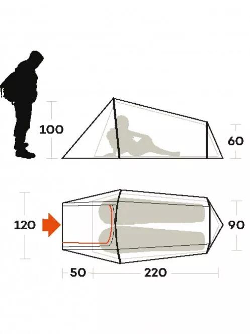 Ferrino Tent Sling 2 sátor zöld színben 5