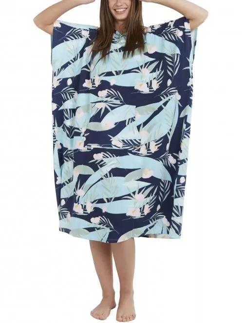 Fundango Amarante Surf Poncho női fürdőköpeny kék színben 2