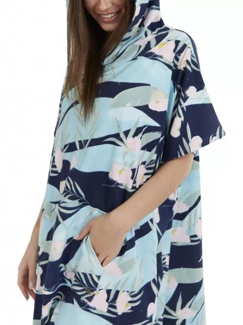Fundango Amarante Surf Poncho női fürdőköpeny kék színben 4