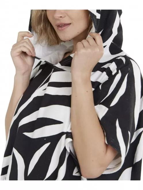 Fundango Amarante Surf Poncho női fürdőköpeny fekete színben 4