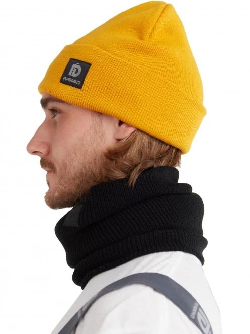 Fundango Nahu Beanie kötött sapka narancssárga színben 4
