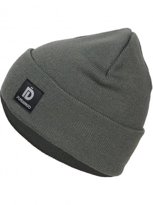 Fundango Nahu Beanie kötött sapka szürke színben 2