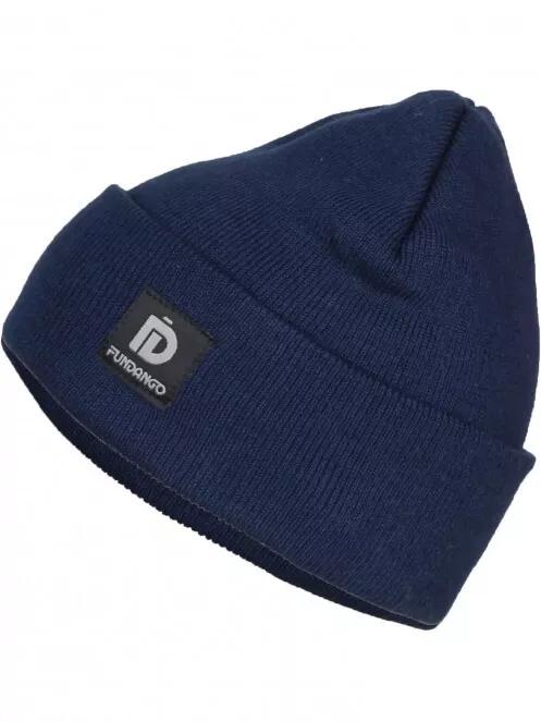Fundango Nahu Beanie kötött sapka kék színben 2