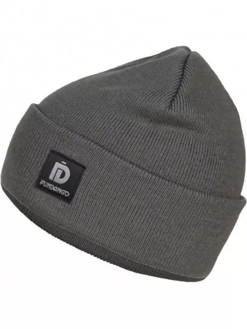 Fundango Nahu Beanie kötött sapka szürke színben 2