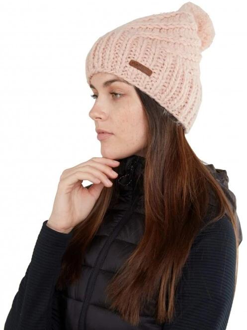 Fundango GLEN Beanie női kötött sapka rózsaszín színben 3