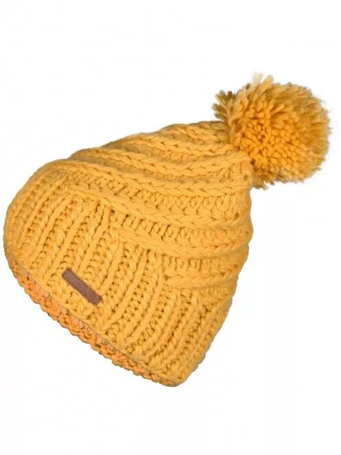 Fundango GLEN Beanie női kötött sapka sárga színben 2