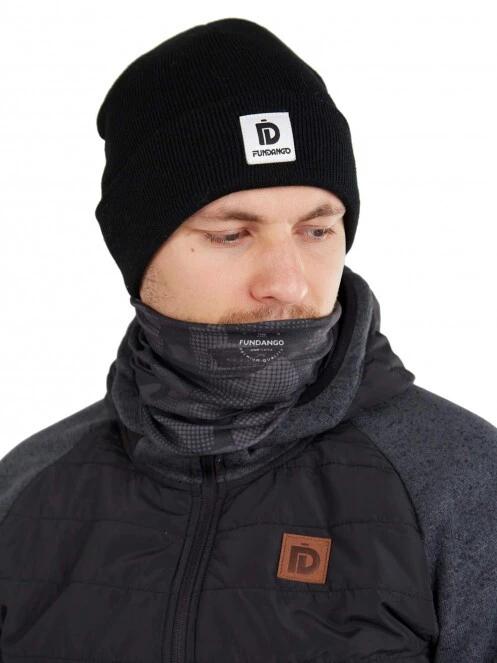 Fundango BANDANA csősál fekete színben 2