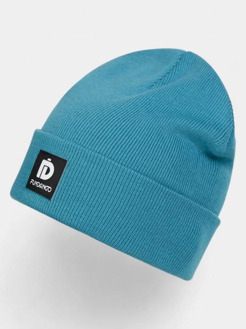 Fundango Kingdom Beanie kötött sapka kék színben 2