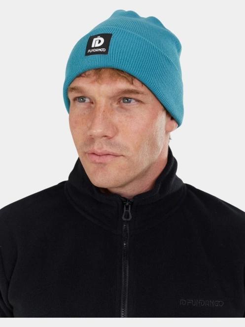 Fundango Kingdom Beanie kötött sapka kék színben 4