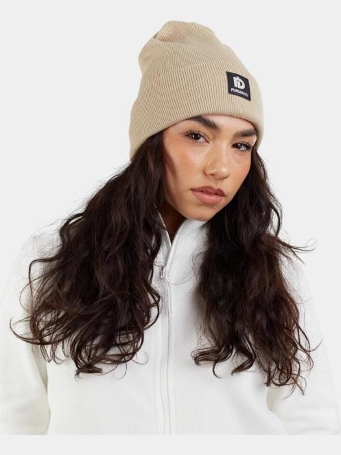 Fundango Kingdom Beanie kötött sapka homok színben 3