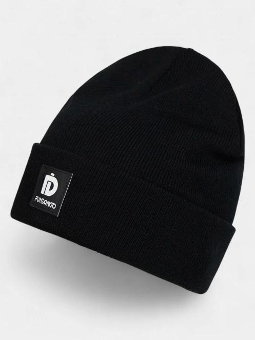 Fundango Kingdom Beanie kötött sapka fekete színben 2