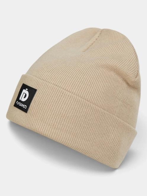 Fundango Kingdom Beanie kötött sapka homok színben 2