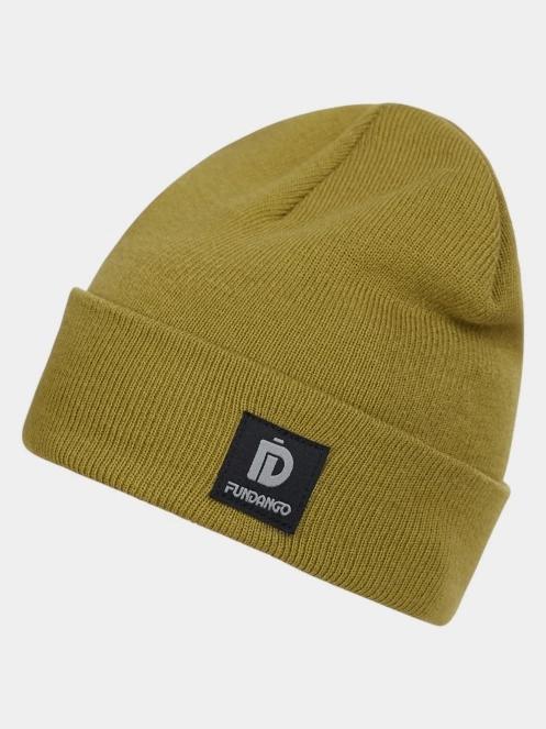 Fundango Nahu Beanie kötött sapka zöld színben 2