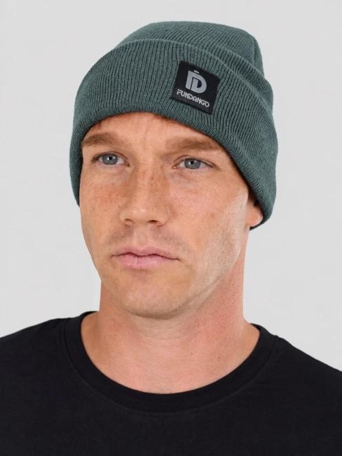 Fundango Nahu Beanie kötött sapka homok színben 3