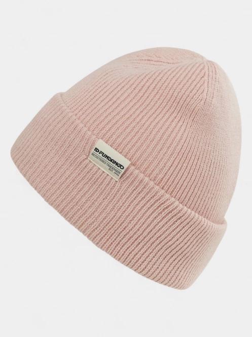 Fundango Tara Beanie kötött sapka rózsaszín színben 2