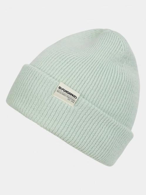 Fundango Tara Beanie kötött sapka zöld színben 2