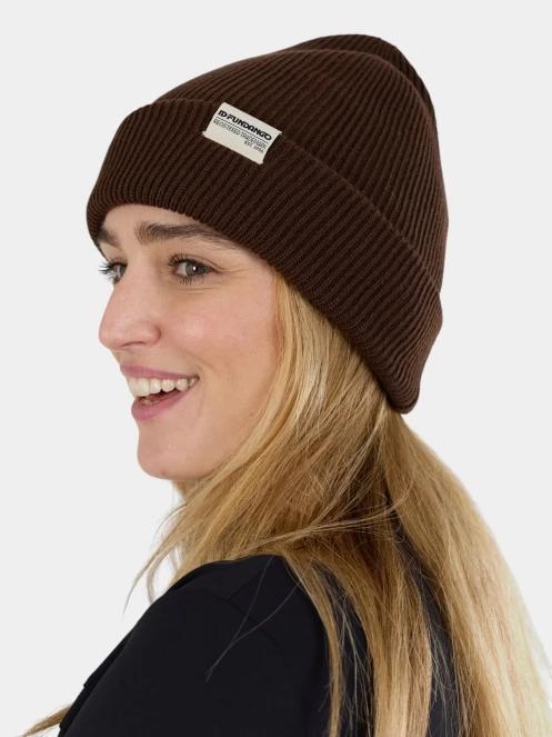Fundango Tara Beanie kötött sapka barna színben 4