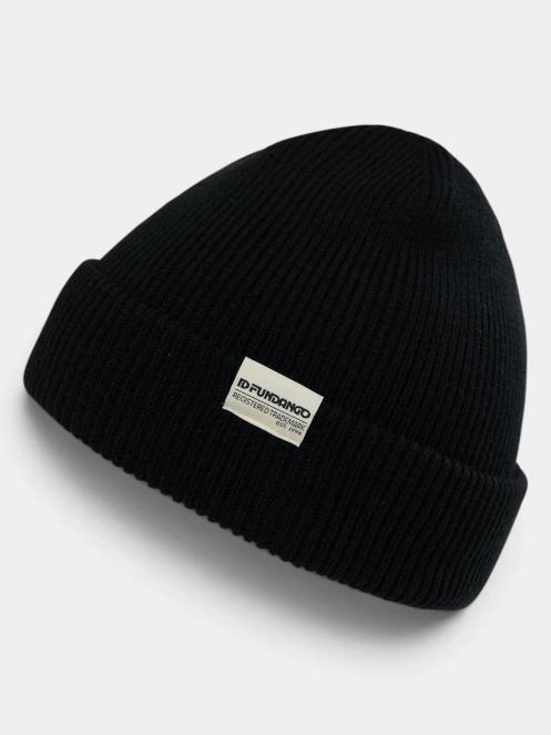 Fundango Tara Beanie kötött sapka fekete színben 2