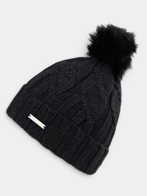 Fundango Renna II Beanie női kötött sapka fekete színben 2