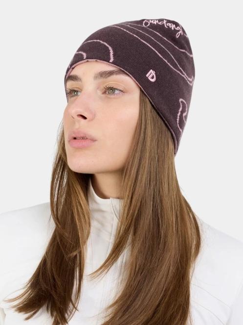 Fundango Ace Beanie kötött sapka rózsaszín színben 2