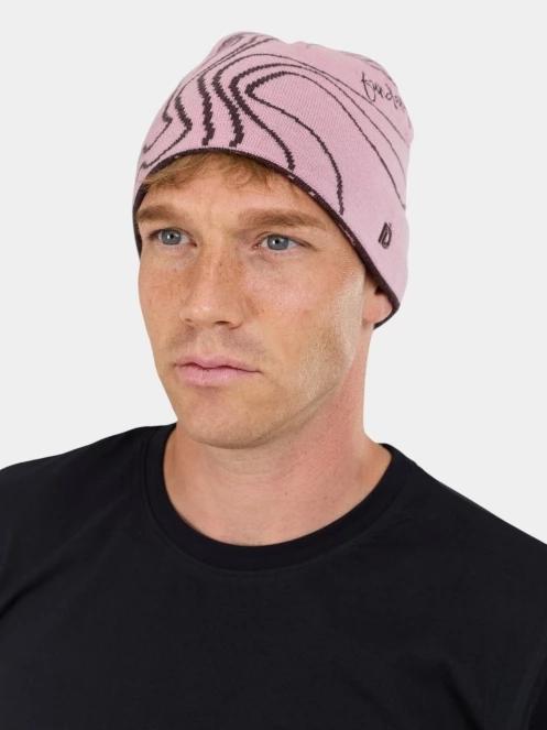 Fundango Ace Beanie kötött sapka rózsaszín színben 4