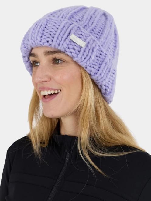 Fundango Astrid Beanie kötött sapka lila színben 5