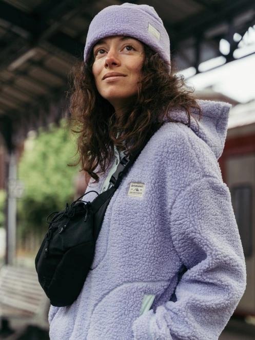 Fundango Zeo Fleece Beanie kötött sapka lila színben 3