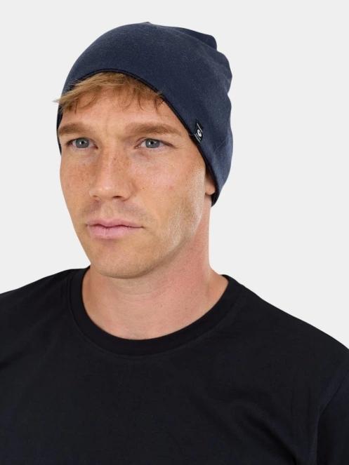 Fundango Taupo Merino Beanie férfi kötött sapka sötétkék színben 2
