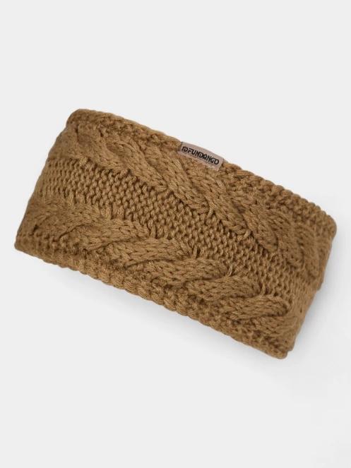 Fundango Cream Headband női fejpánt barna színben 2
