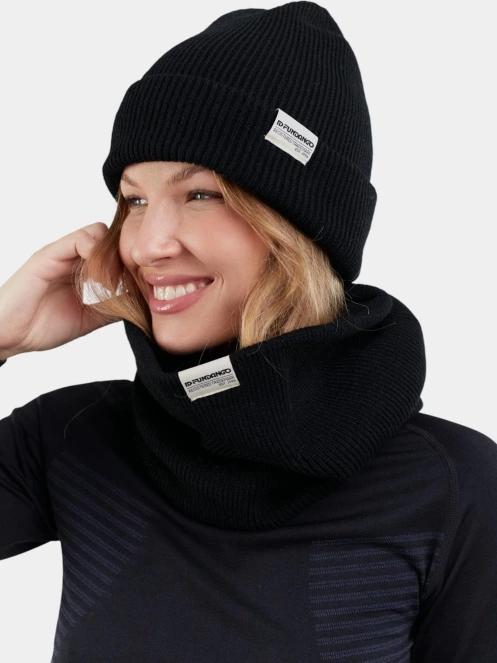 Fundango Tara Neckwarmer férfi csősál fekete színben 3