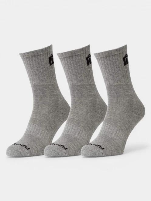 Fundango Sport 3 Pack Socks férfi zokni szürke színben 2