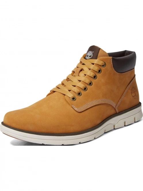 Timberland Bradstreet Chukka Leather férfi magasszárú cipő barna színben 5