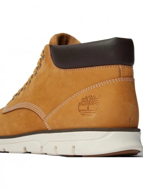 Timberland Bradstreet Chukka Leather férfi magasszárú cipő barna színben 6