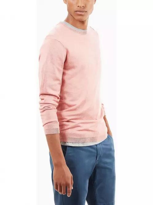 Timberland Silk Blend Crew férfi pulóver rózsaszín színben 2