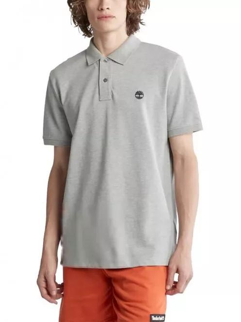 Timberland SS Millers River Pique Polo (RF) férfi rövid ujjú póló szürke színben 2