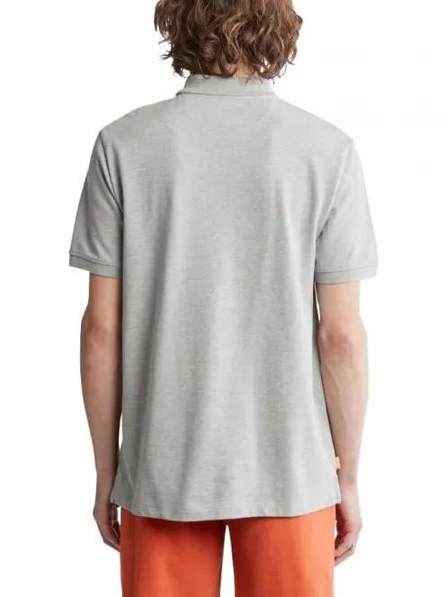Timberland SS Millers River Pique Polo (RF) férfi rövid ujjú póló szürke színben 4