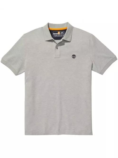 Timberland SS Millers River Pique Polo (RF) férfi rövid ujjú póló szürke színben 5