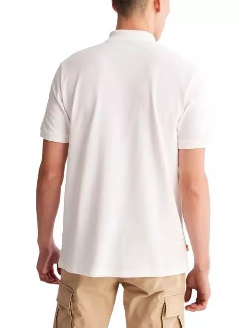 Timberland SS Millers River Pique Polo (RF) férfi rövid ujjú póló fehér színben 4