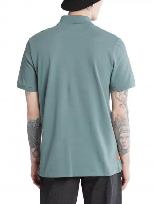 Timberland SS Millers River Pique Polo (RF) férfi rövid ujjú póló zöld színben 4