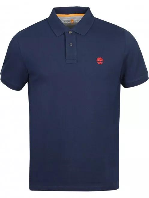Timberland SS Millers River Pique Polo (RF) férfi rövid ujjú póló sötétkék színben 2