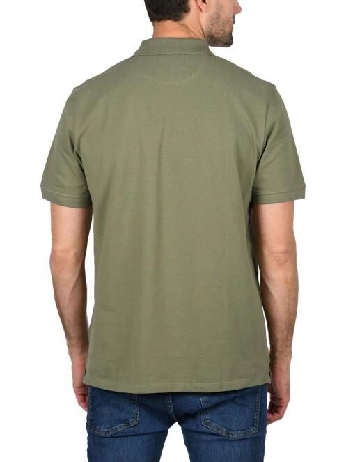 Timberland Basic Polo férfi galléros póló oliva színben 4