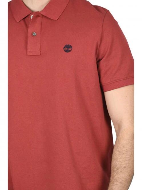 Timberland Basic Polo férfi galléros póló piros színben 5